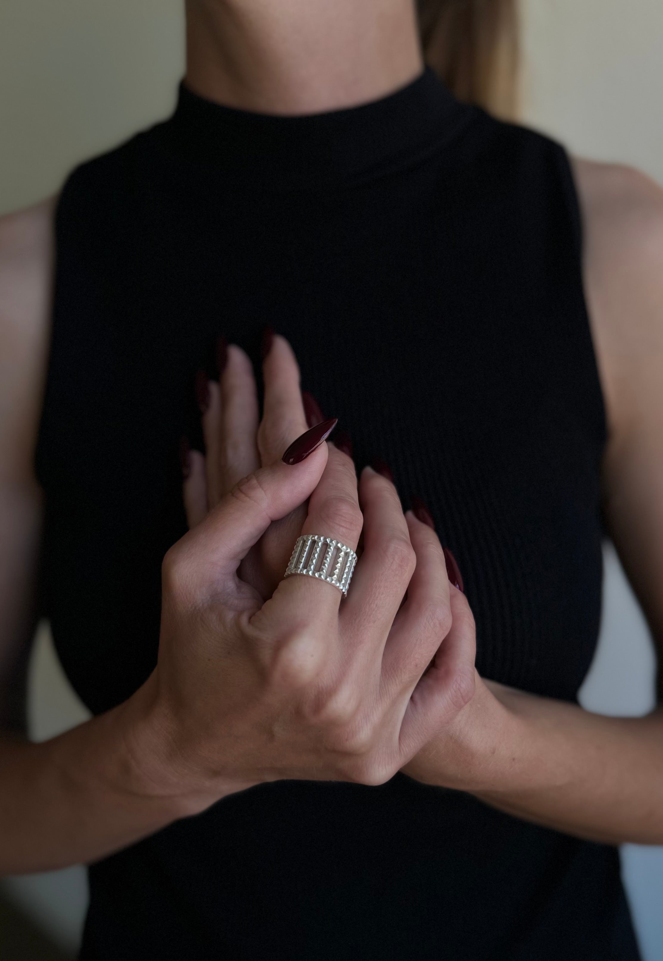 Spiked Cuff Ring